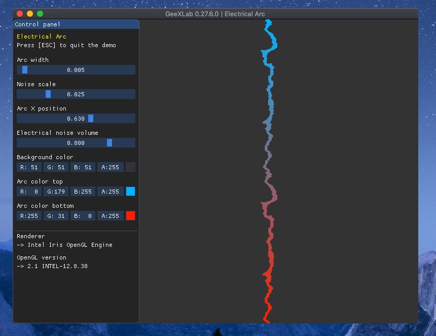 GeeXLab - Electrical arc effect - gamedev