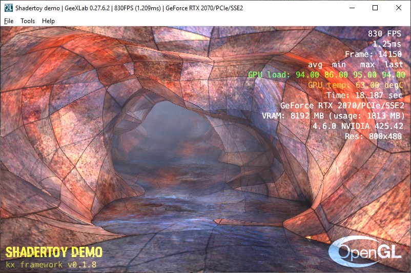 Shadertoy demo ported to GeeXLab