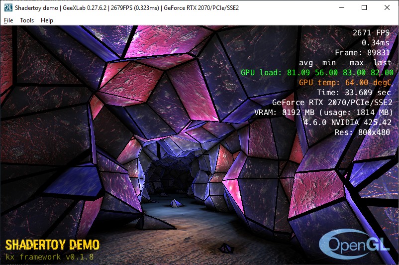 Shadertoy demo ported to GeeXLab
