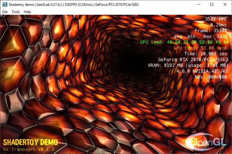 Shadertoy demo ported to GeeXLab