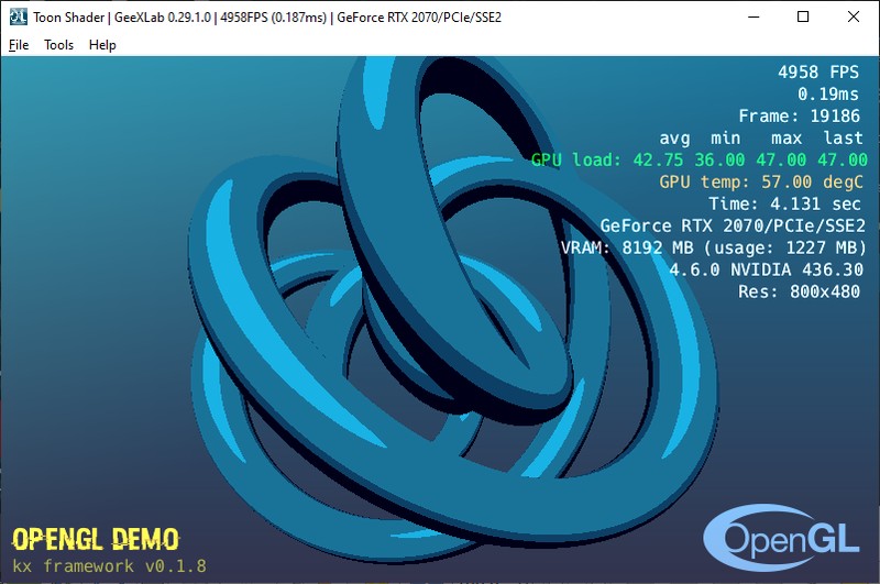 GeeXLab OpenGL 2.1 demopack - Toon shader