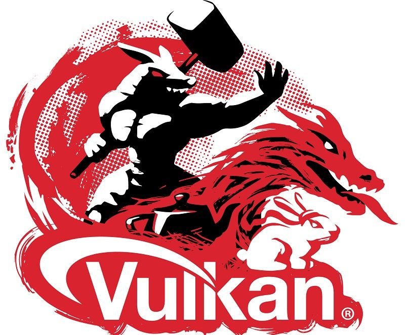 Vulkan 3D API logo