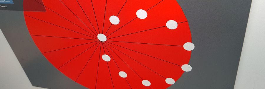 GeeXLab demo - Illusion: When Linear Motion Produces a Circular Motion