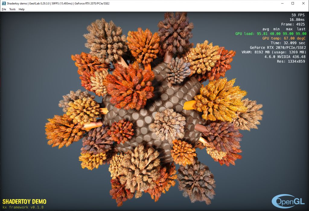 Shadertoy demo ported to GeeXLab