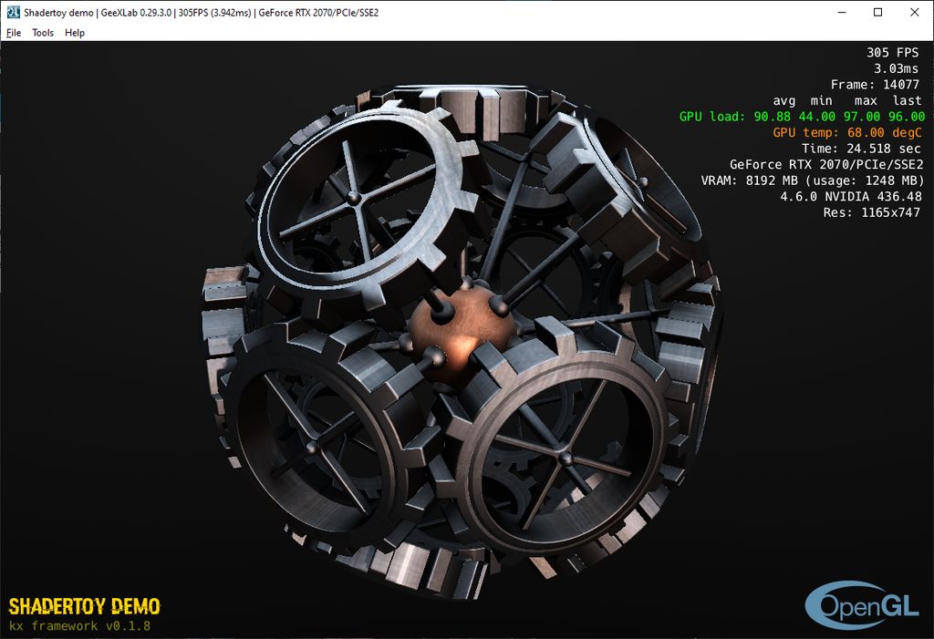 Shadertoy demo ported to GeeXLab