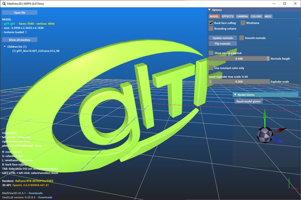 MadView3D 3D Model Viewer Released for Windows, Linux and Raspberry Pi | Geeks3D MadView3D 3D Model Viewer Released for Windows, Linux and Raspberry Pi | Geeks3D