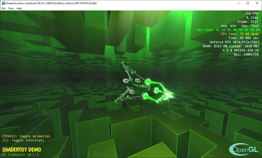 Shadertoy demo ported to GeeXLab