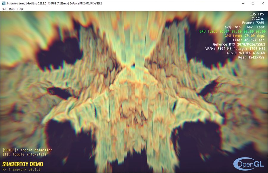 Shadertoy demo ported to GeeXLab