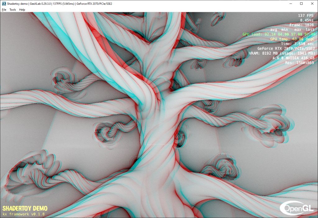 Shadertoy demo ported to GeeXLab