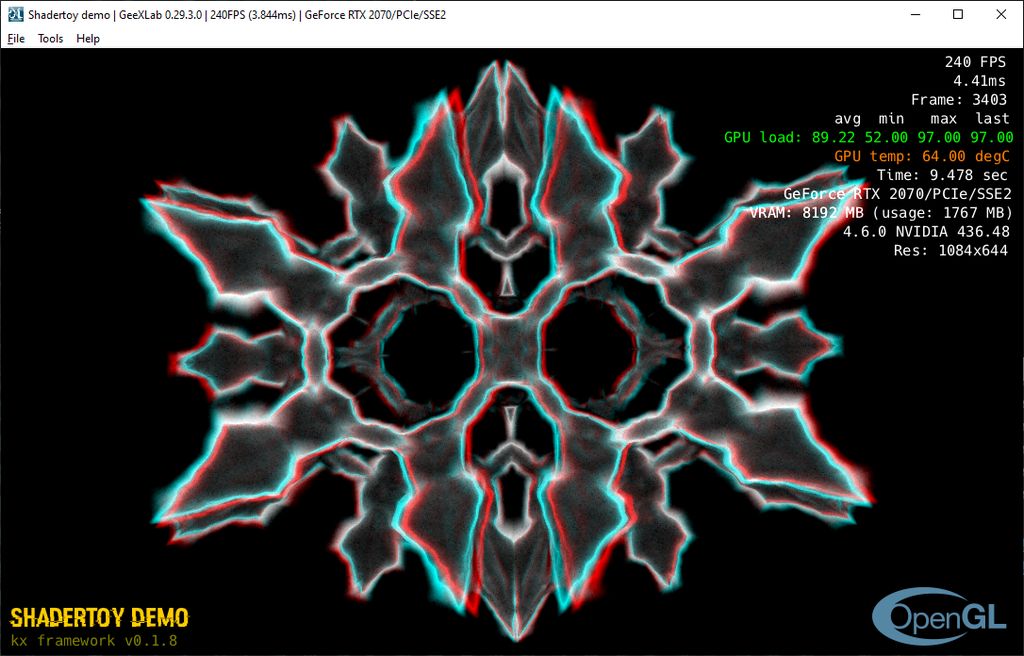 Shadertoy demopack for GeeXLab