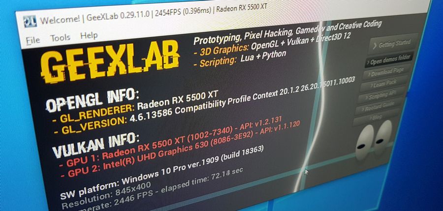 GeeXLab: 3D programming and prototyping for Win64, Linux64, macOS, RaspberryPi and TinkerBoard
