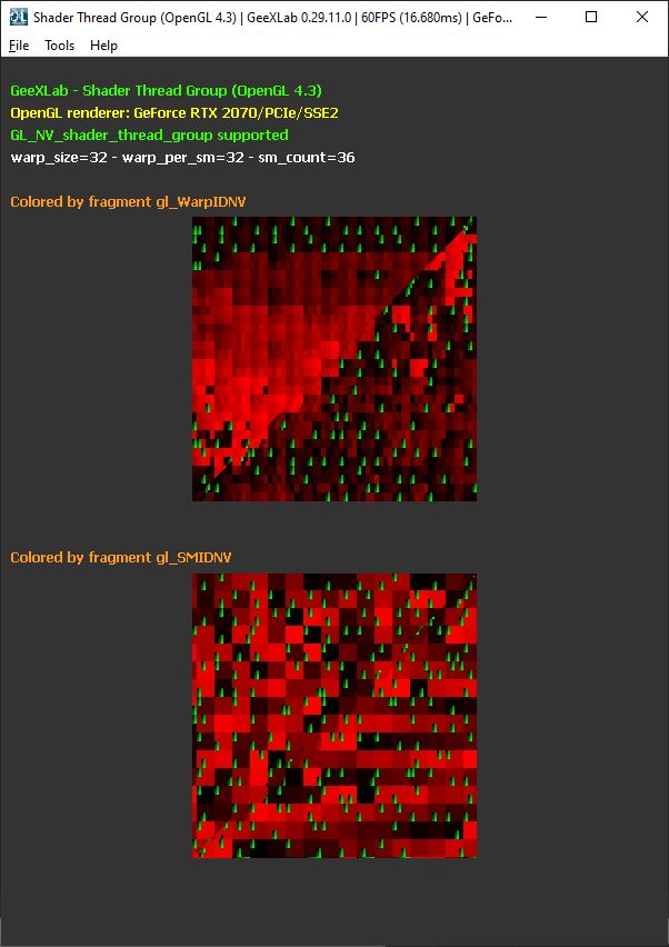 GeeXLab OpenGL 4 demopack - shader thread group