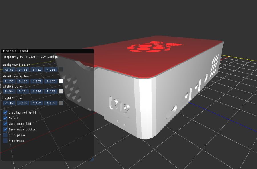 GeeXLab demo - Raspberry Pi  4 case