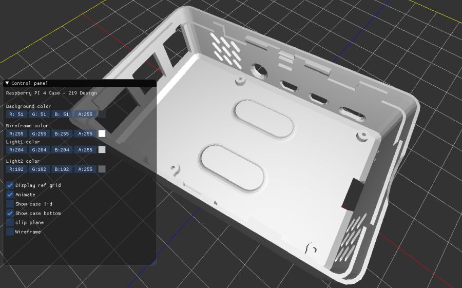 GeeXLab demo - Raspberry Pi  4 case