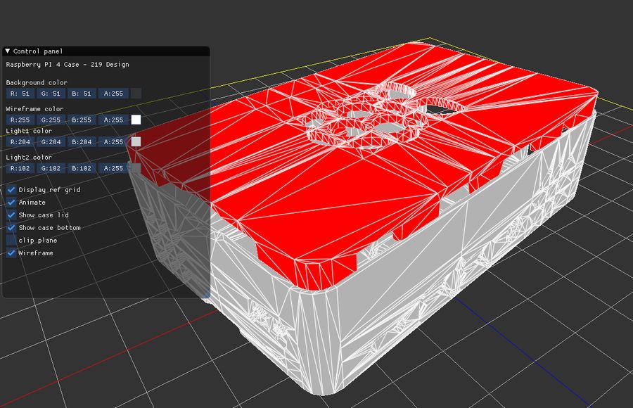 GeeXLab demo - Raspberry Pi  4 case