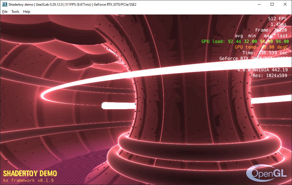 Shadertoy demopack for GeeXLab
