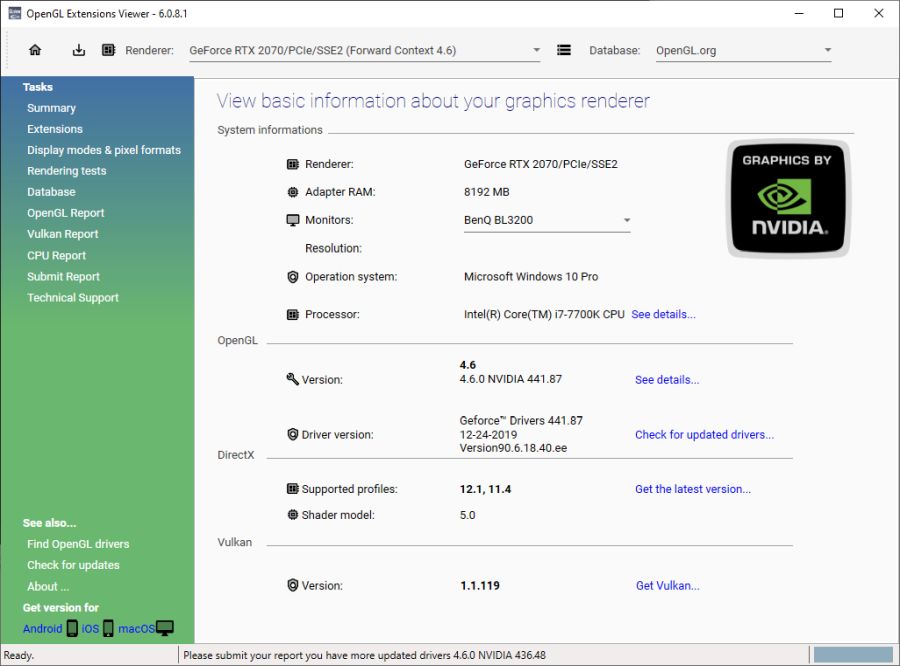 opengl extensions viewer portable opengl extensions viewer portable