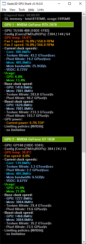 GPU Shark 0.16.0 - GeForce RTX 2070