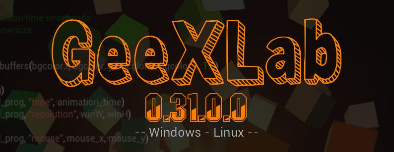 GeeXLab: 3D programming and prototyping for Windows, Linux, macOS, RaspberryPi