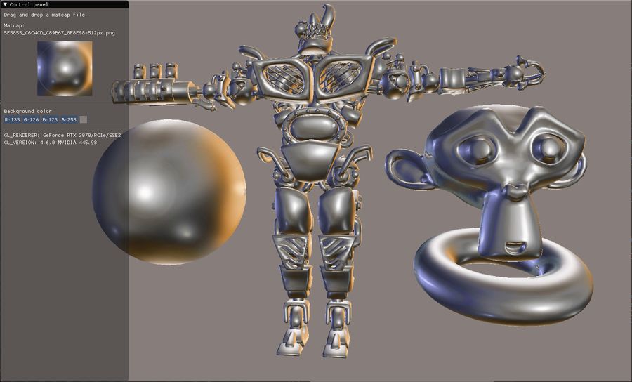 GeeXLab - MatCap texture viewer