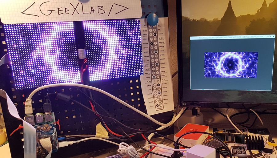 GeeXLab - Raspberry Pi 4 and RGB LED Matrix panels