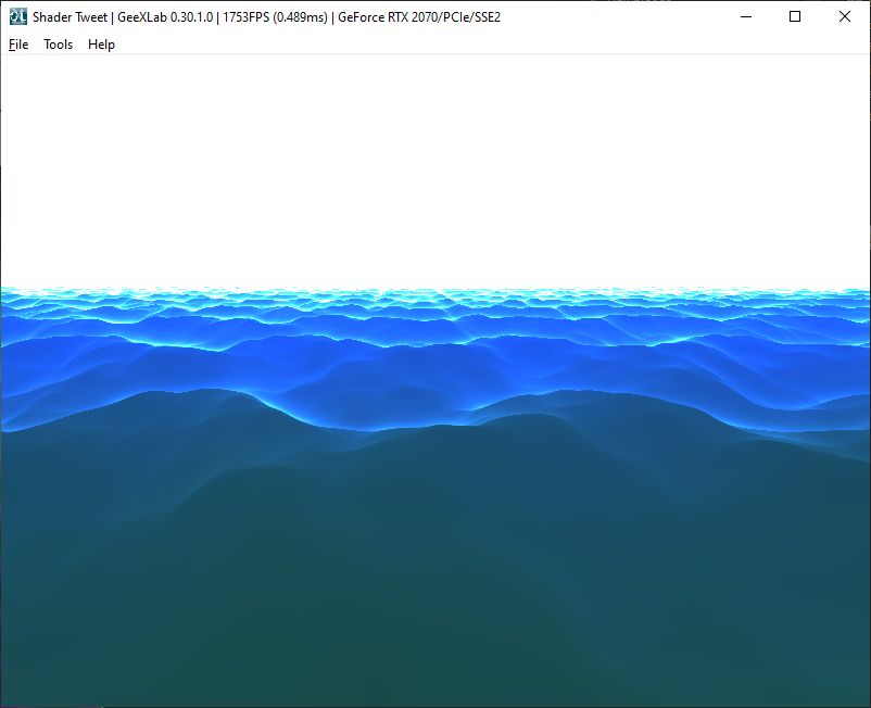 GeeXLab demo - Shader Tweet