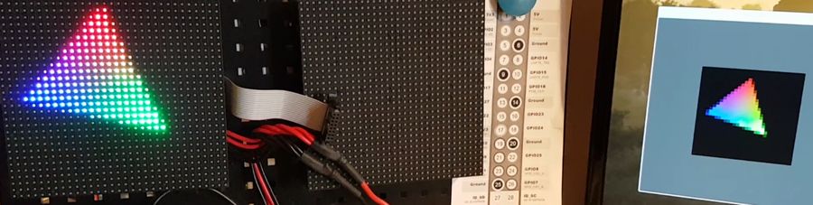 GeeXLab + RGB LED Matrix + Raspberry Pi 4