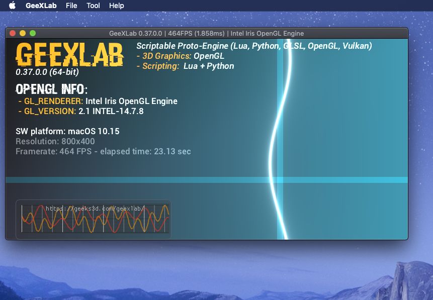 GeeXLab: scriptable proto-engine on macOS