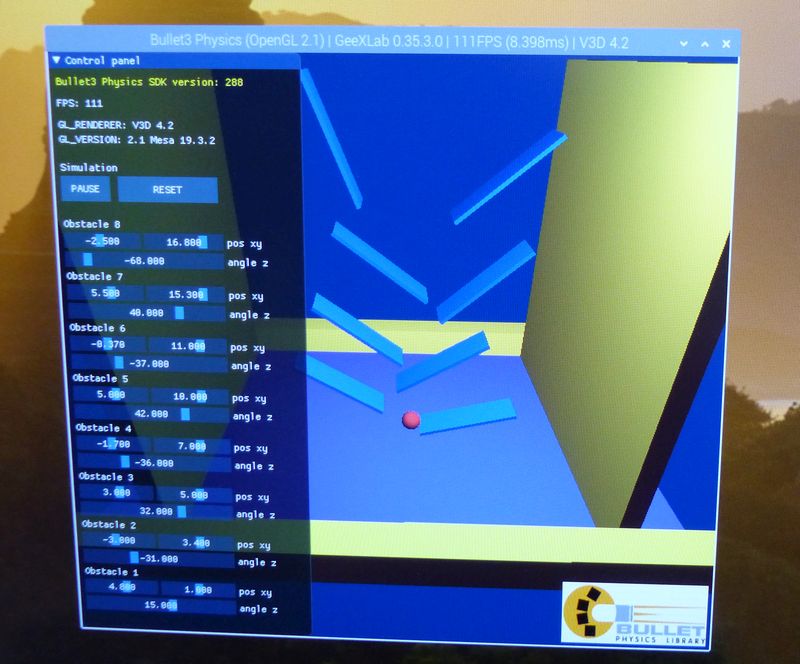 GeeXLab - Bullet3 Physics demo