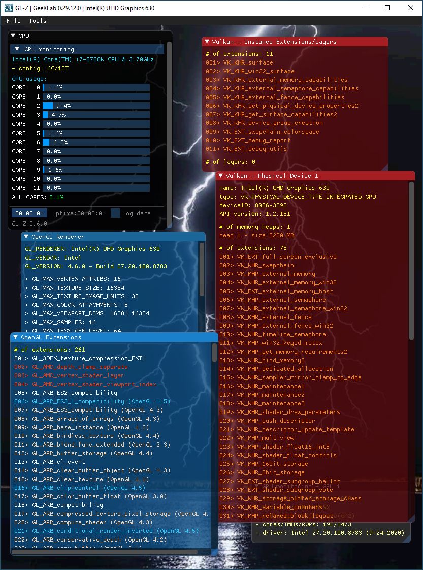 Intel UHD Graphics driver - GL-Z