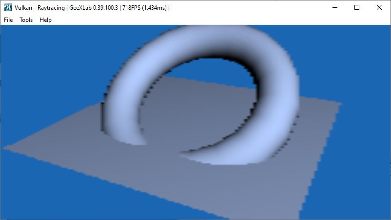 GeeXLab - Vulkan raytracing on AMD Radeon RX 6800 XT