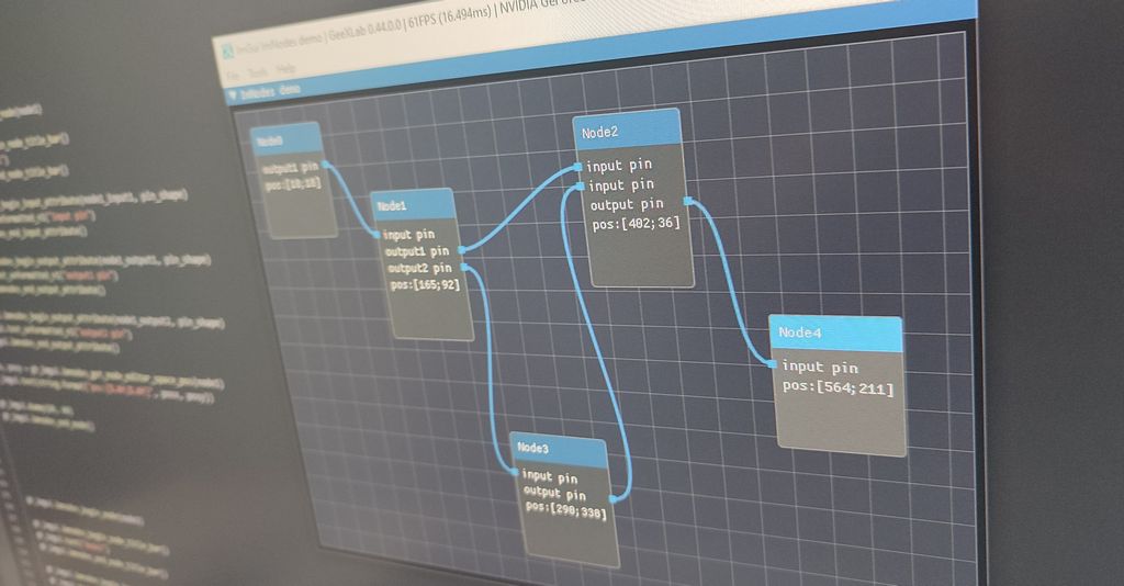 GeeXLab 0.44 - ImNodes, node editor for Dear ImGui