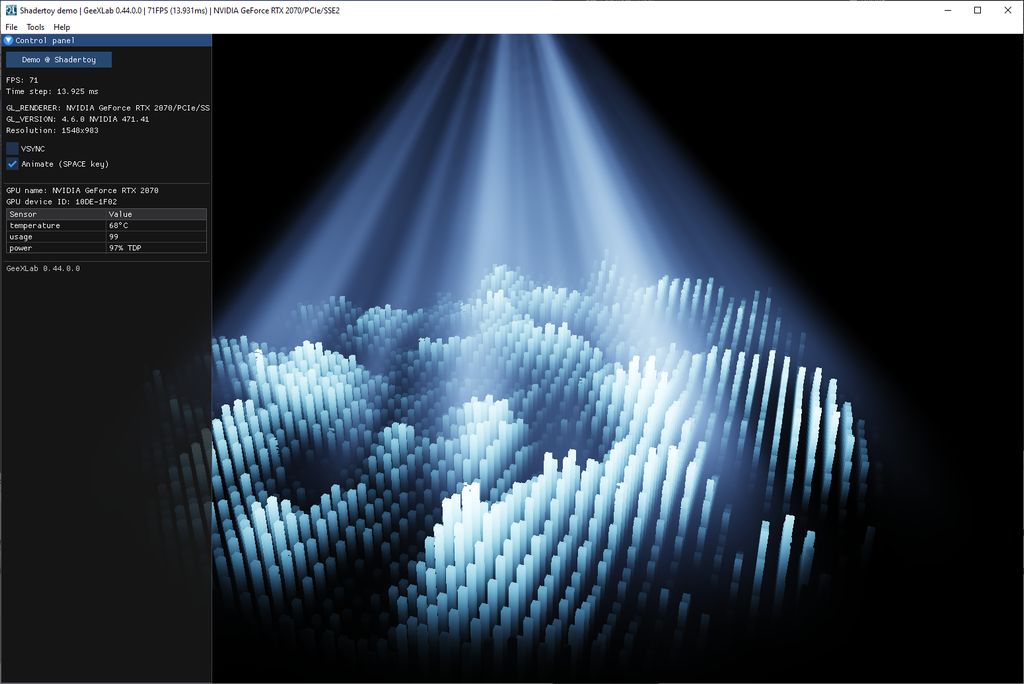 Shadertoy demopack for GeeXLab