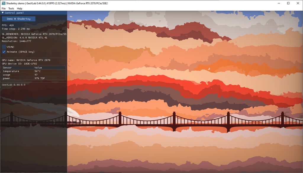 Shadertoy demopack for GeeXLab