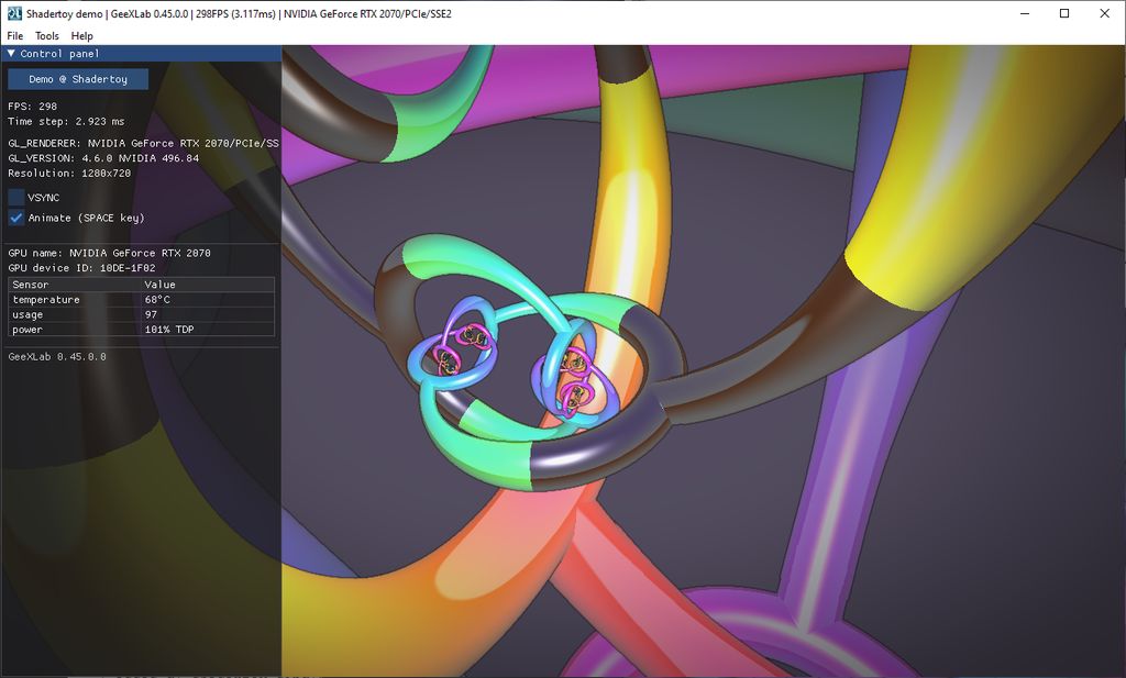 Shadertoy demopack for GeeXLab