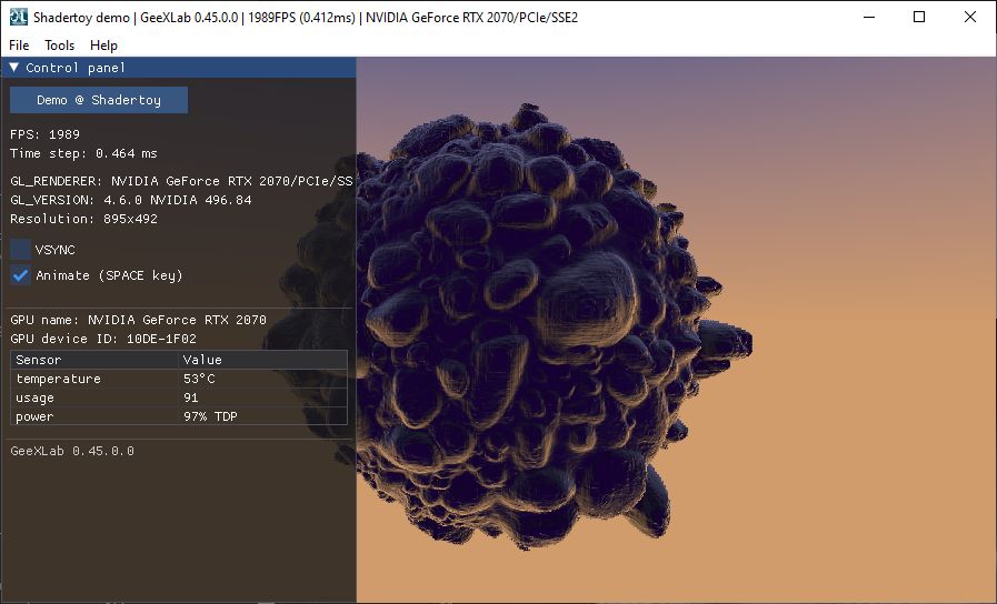 Shadertoy demopack for GeeXLab