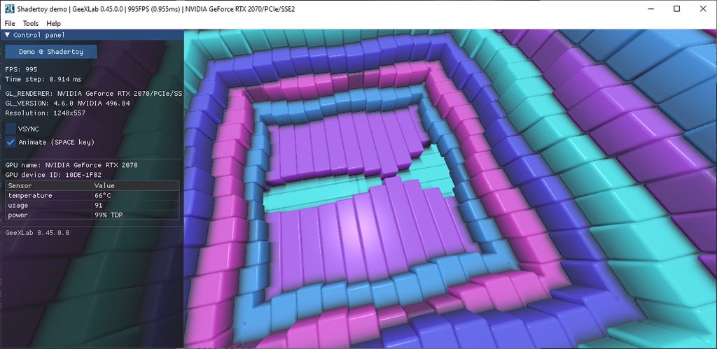 Shadertoy demopack for GeeXLab
