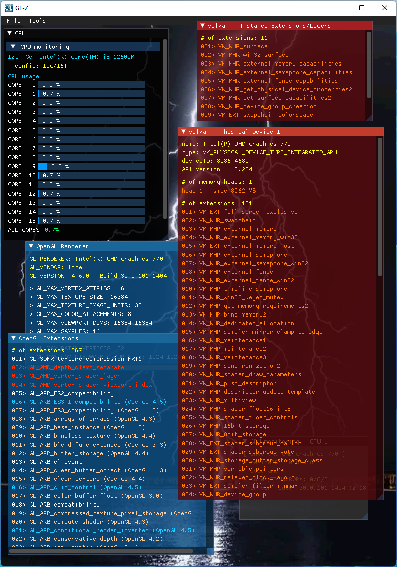 Intel UHD Graphics driver - GL-Z