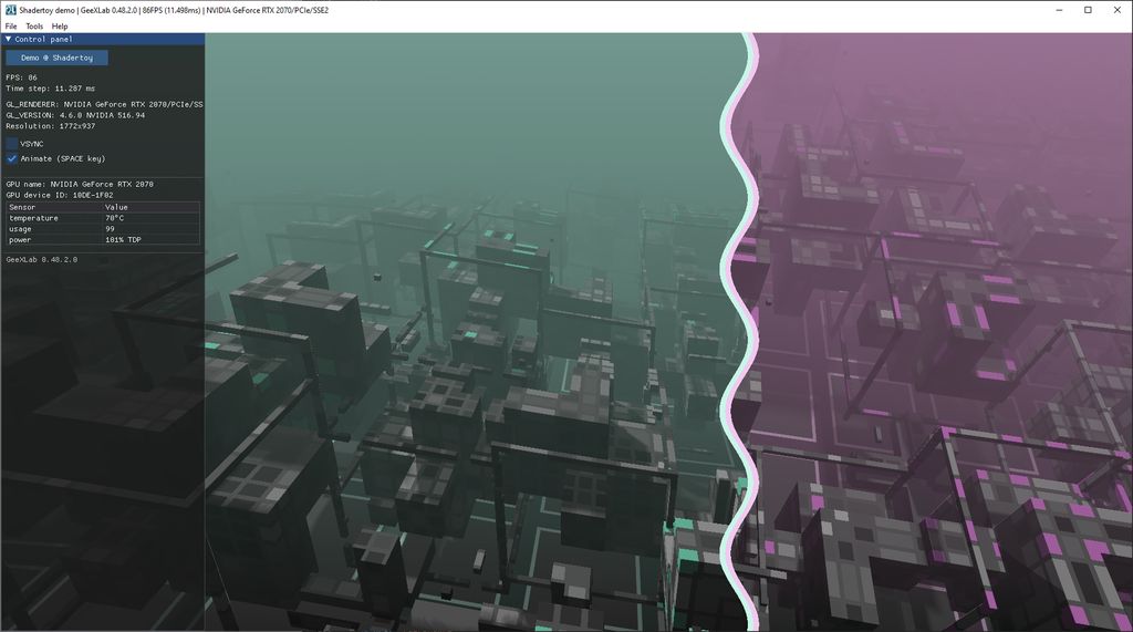 Shadertoy demopack for GeeXLab