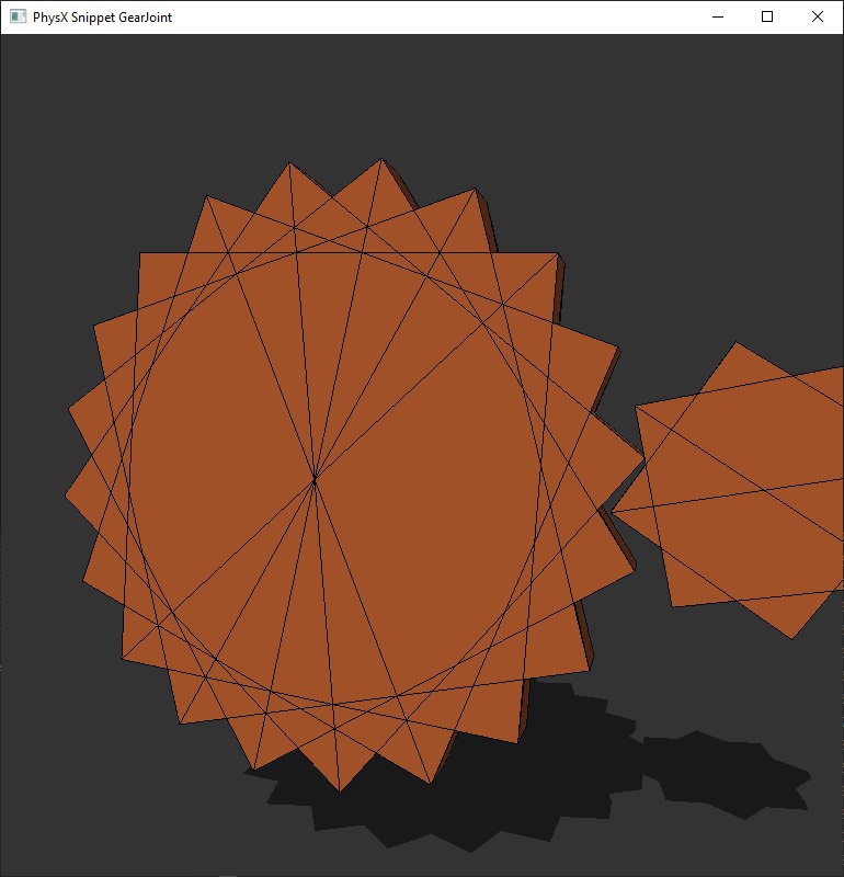 NVIDIA PhysX 5 SDK - gears demo