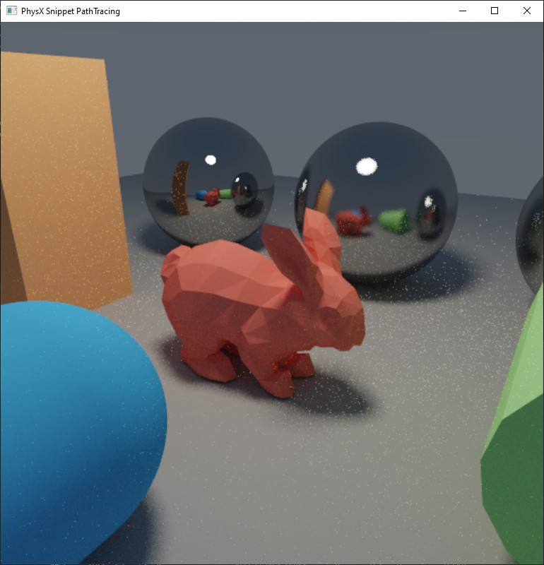 NVIDIA PhysX 5 SDK - path tracing demo
