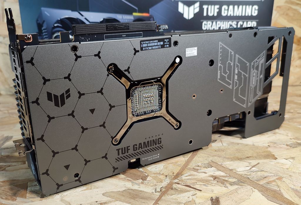 ASUS TUF Radeon RX 7900 XT OC 20GB Review - backplate
