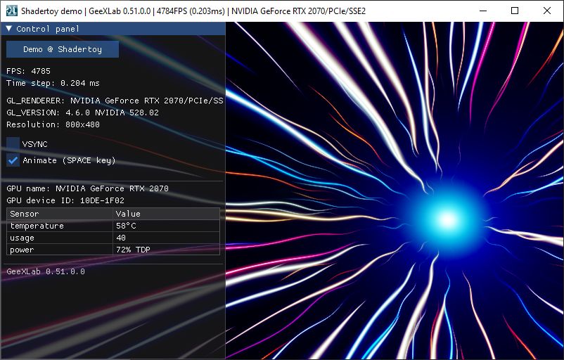 Shadertoy demopack for GeeXLab