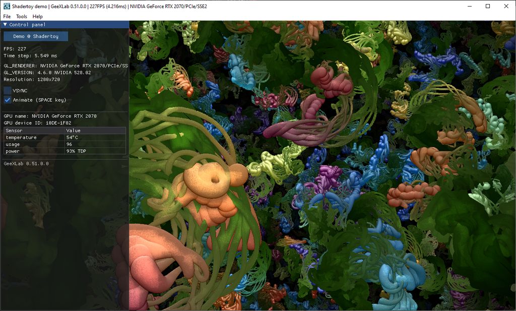 Shadertoy demopack for GeeXLab