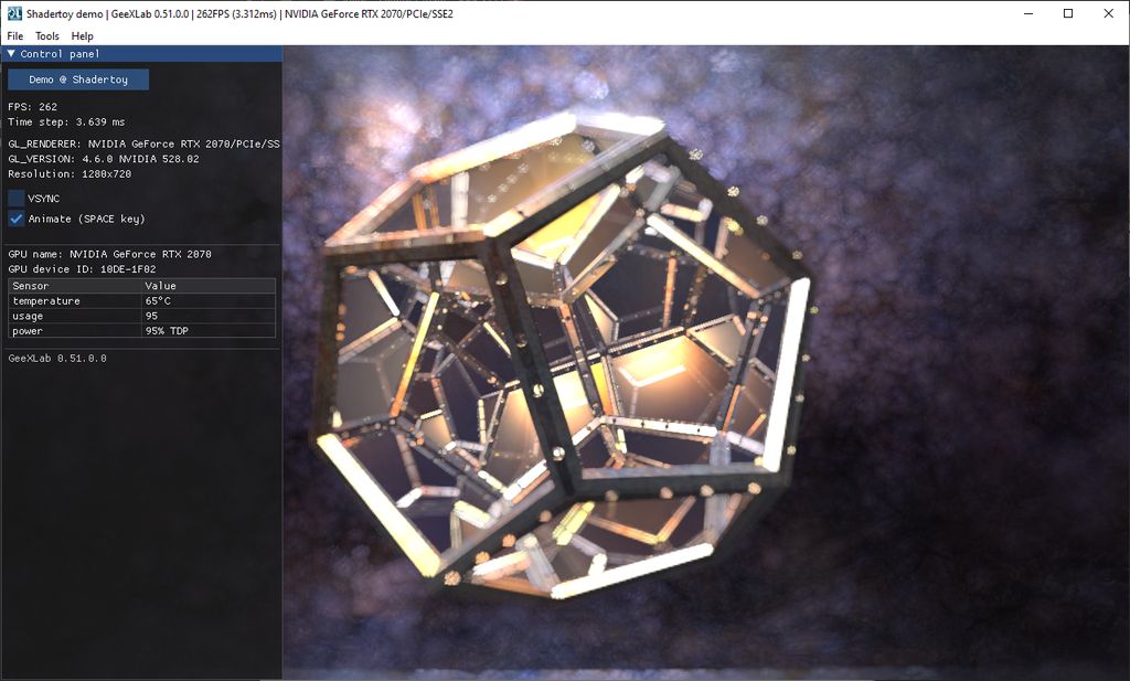 Shadertoy demopack for GeeXLab