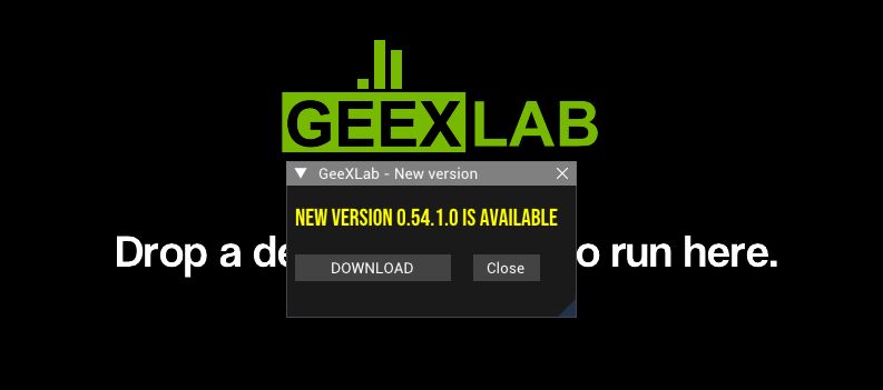 GeeXLab - check for new version