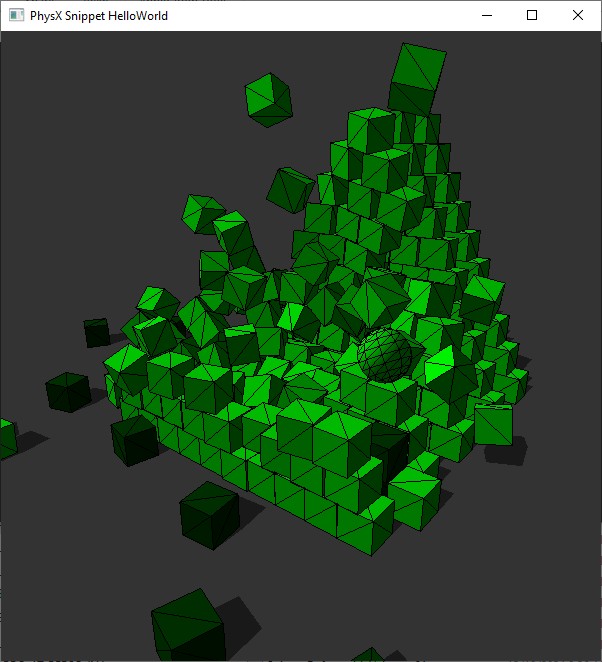 "NVIDIA PhysX 5 Snippets"