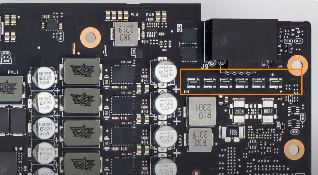 ASUS ASTRAL RTX 5090 power circuitry details - shunt resistors
